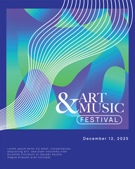 Art Music Festival Template Design for Social Media