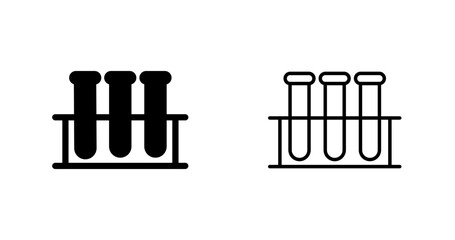 Test Tube Rack Vector Icon