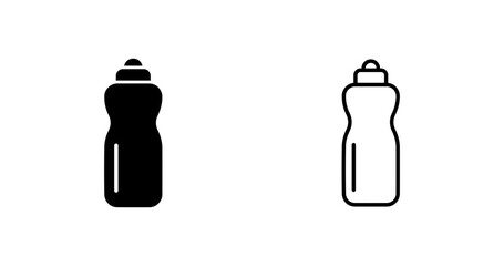 Fitness Smart Water Bottle Vector Icon