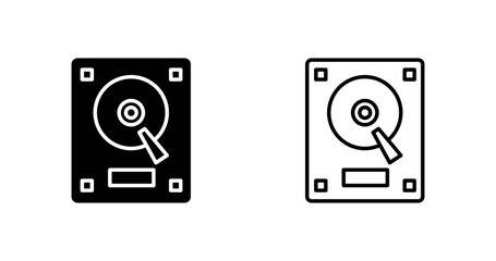 Portable Hard Drive Vector Icon