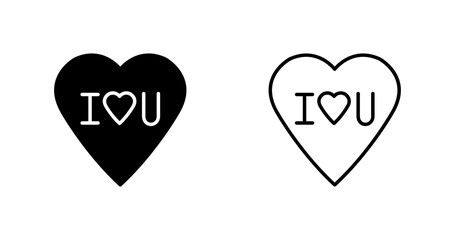 I Love You Vector Icon