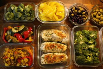 A budget plan for balancing dining out and meal prep at home