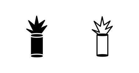 Road flares Vector Icon