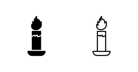Emergency candle Vector Icon
