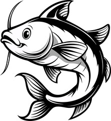 vector illustration of a fish