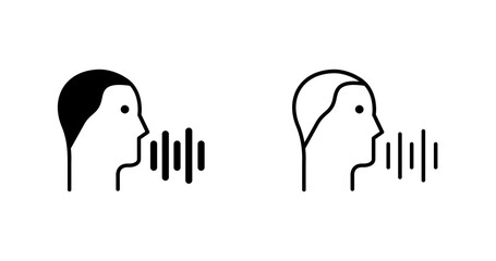 Voice Recognition Vector Icon