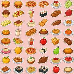 food seamless pattern