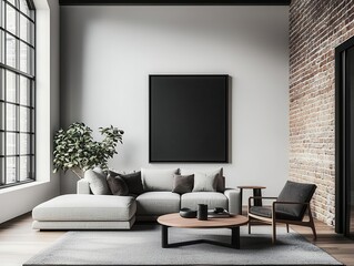 Sculpturalinspired loft home with refined monochrome interiors, bold decorative fixtures, and an artistic gallery feel