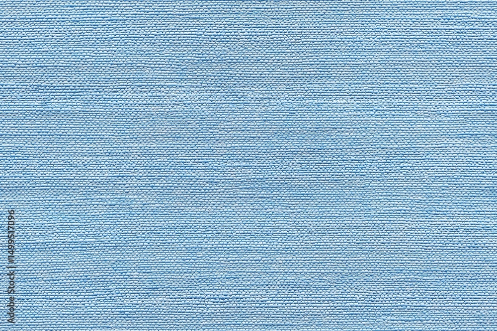 Poster seamless textured light blue lightweight acrylic fabric, showcasing a smooth and even weave pattern.