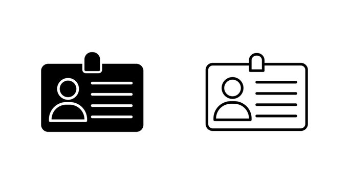 Id Card Vector Icon