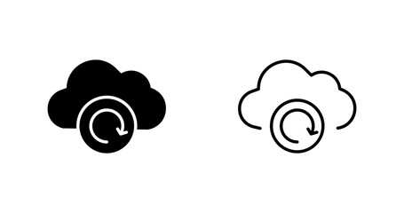 Cloud Backup Vector Icon