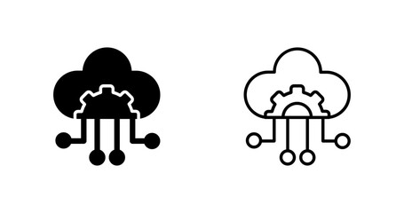 Cloud Native Vector Icon