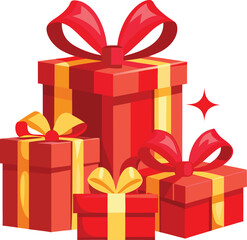 gift box with red ribbon