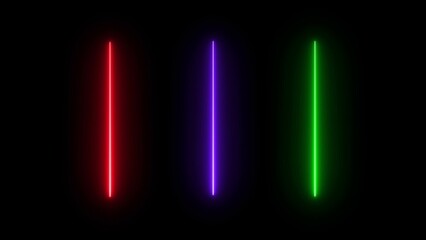 glowing neon lights