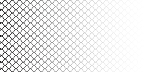 Naklejka premium Black metal mesh seamless pattern vector illustration. Metal grid pattern. Silhouette Steel wire Chain link Fence Pattern. vector ilusration