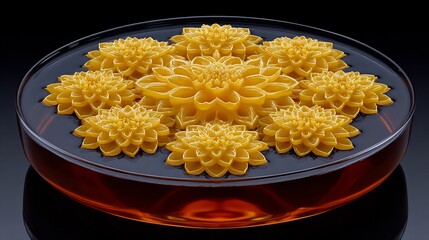 Pasta Dahlias Artistic Food Still Life.