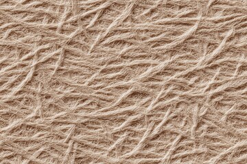 Obraz premium Seamless beige textured fabric with intertwined fibers creating a natural pattern.