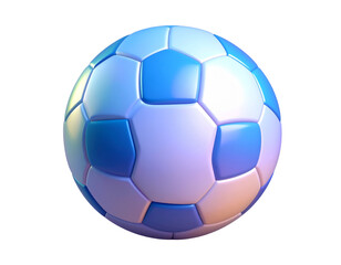 Fototapeta premium Modern 3D Soccer Ball Icon – Minimal Design Element