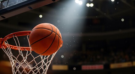 Basketball Hoop in Arena