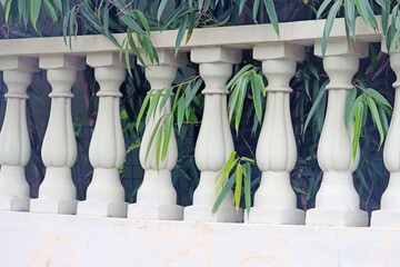 A white balustrade - vintage architectural detail