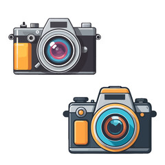 Camera vector on white background