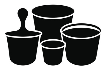 vector illustration of trash can