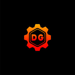 DG Initials Tech Logo Vector Art  Icons  and Graphics