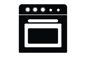 Obraz premium gas stove isolated on white