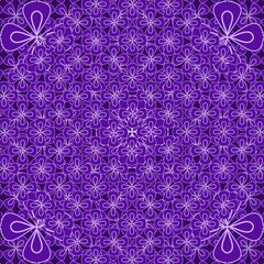 seamless floral pattern,tile and fabric pattern which is created by taking lines,curves that are arranged and layered in an orderly geometric shape until looks like a flowers and butterflies.