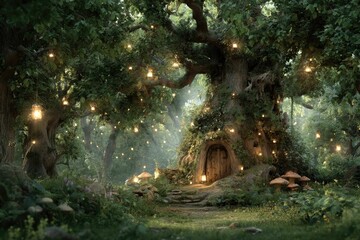 Write a story about a forest that grants wishes