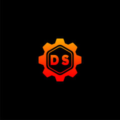 DS Initials Tech Logo Vector Art  Icons  and Graphics