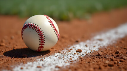 Coach's Box Controversy: Scuffed Baseball Marking Disputed Territory Near Field Leadership