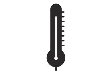 thermometer isolated on black