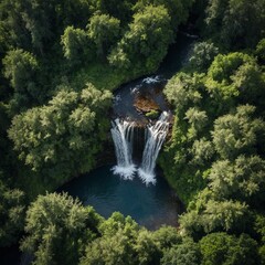 waterfall in plitvice national park