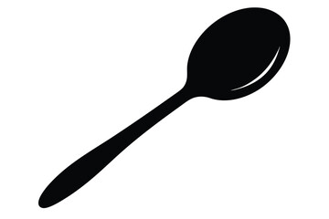spoon on white background
