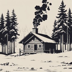 Winter Cabin