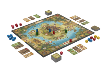 7 Wonders Duel Board Game Setup Gameplay  Review isolated on transparent background