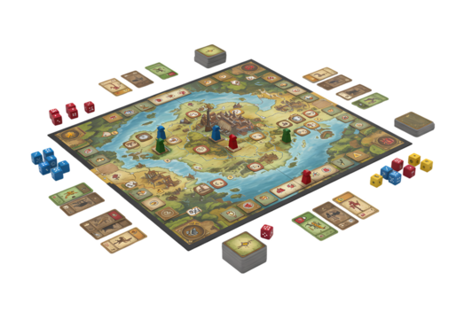 7 Wonders Duel Board Game Setup Gameplay  Review isolated on transparent background