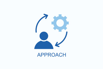 Approach Icon Or Logo Isolated Vector Illustration