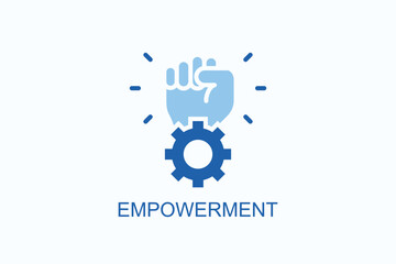 Empowerment Icon Or Logo Isolated Vector Illustration