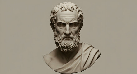 Ancient Greek philosopher bust sculpture art history wisdom knowledge education Socrates Plato Aristotle