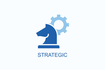 Strategic Icon Or Logo Isolated Vector Illustration