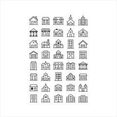 house icons set