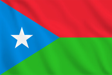 3d illustration waving flag of Balochistan. Vector flag of Balochistan. Symbol of Balochistan.