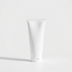 Blank White Cosmetic Tube Mockup Perfect for Skincare or Beauty Product Packaging Design