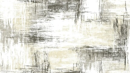 Obraz premium Seamless soft greige linen weave texture in neutral tones, flat fabric design with subtle natural fibers, printable digital background perfect for paper crafts and minimalist surface decoration