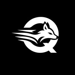 The Fox and Letter Q Logo Icon Symbol Emblem