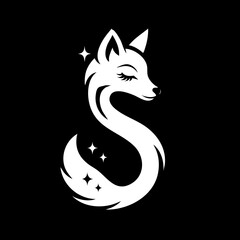 The Fox and Letter S Logo Icon Symbol Emblem