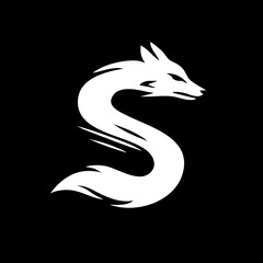 The Fox and Letter S Logo Icon Symbol Emblem