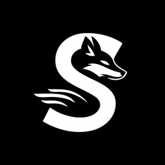 The Fox and Letter S Logo Icon Symbol Emblem